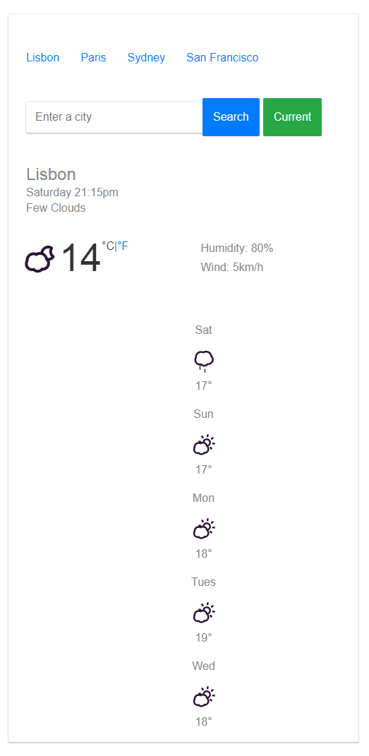 React Weather App