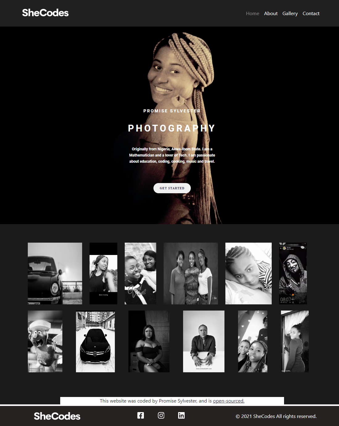 Portfolio Landing Page